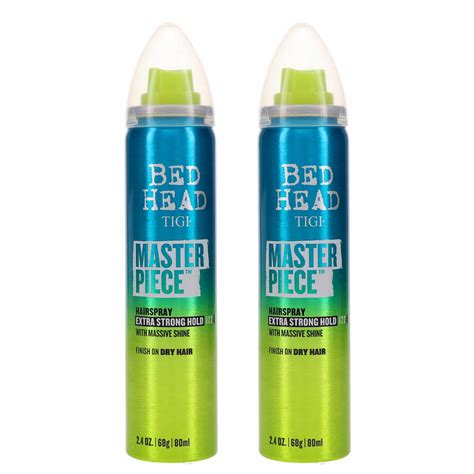 TIGI Bed Head Masterpiece Extra Strong Hold Hairspray 2 4 Oz 2 Pack