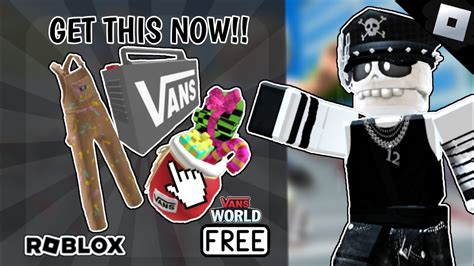 Get These Free Roblox Items In Vans World Event Now Youtube