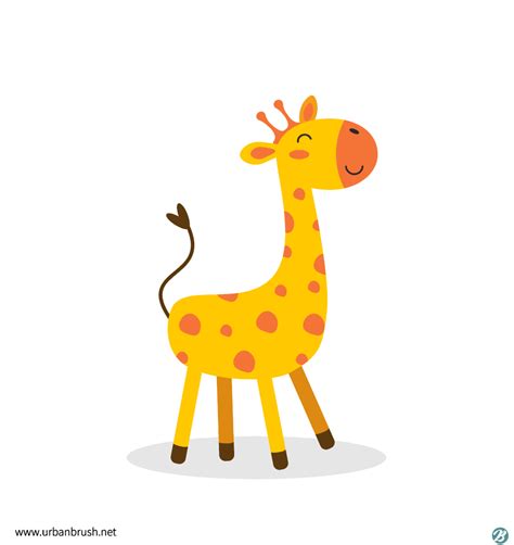 기린 캐릭터 일러스트 Ai 무료다운로드 Free Giraffe Character Illustration Urbanbrush