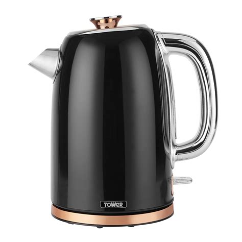 Tower Rose Gold T10023 Rapid Boil Kettle Stainless Steel 3000 W 17