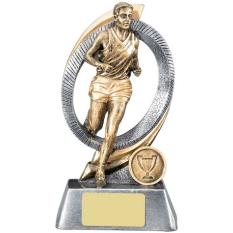 Athletics Male Runner Action Trophy Running Award Free Engraving