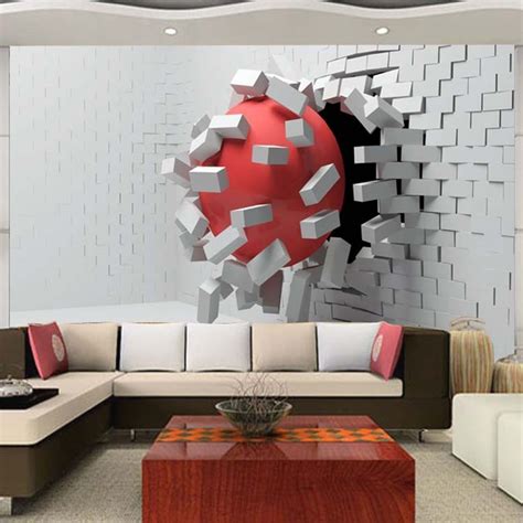 Since the bed is the most click image for more info. Large Custom Mural Wallpaper Modern Abstract 3D ...