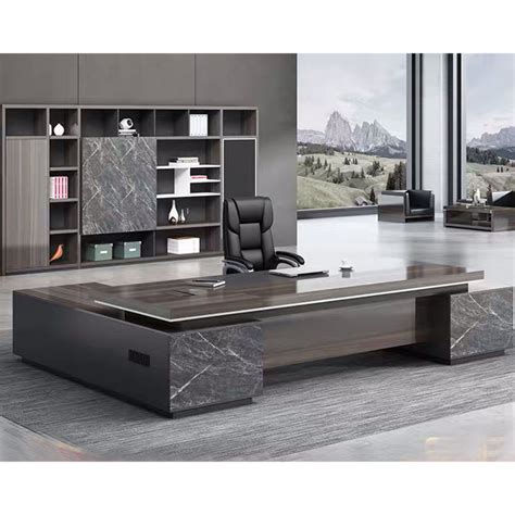 China Luxury Foshan Custom Ceo Table Office Wooden Table Executive Desk