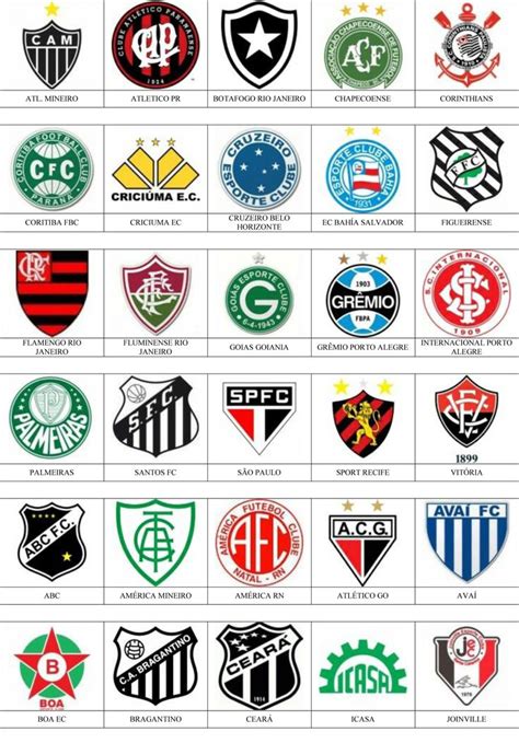 Brasil Pins De Escudos Insiginas De Equipos De F Tbol Equipo De