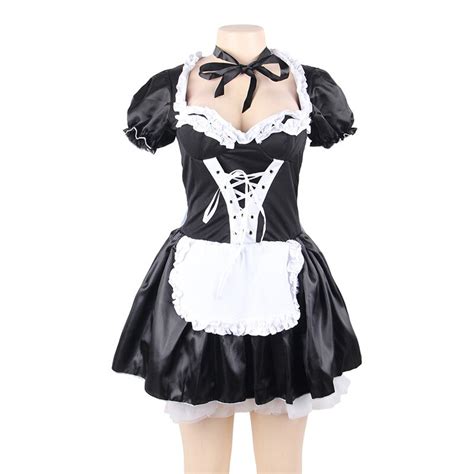 Sexy Womens Nite French Maid Cosplay Costume Women Halloween Costumes Exotic Servant Cosplay