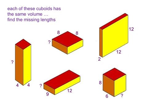 Median Don Steward Secondary Maths Teaching Cuboid Volumes And Areas