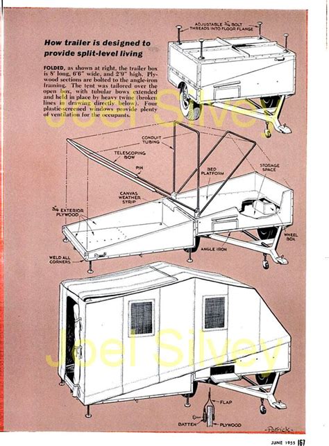 Pop Up Camper History Teardrop Camper Plans Pop Up Camper Camping Trailer Diy