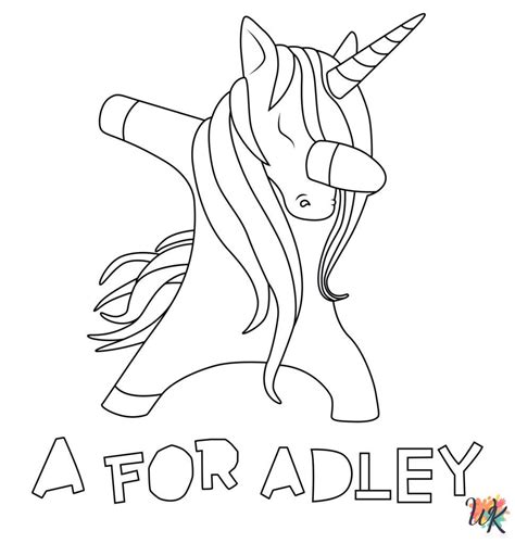 7 A For Adley Coloring Pages For Kids Coloringpageswk