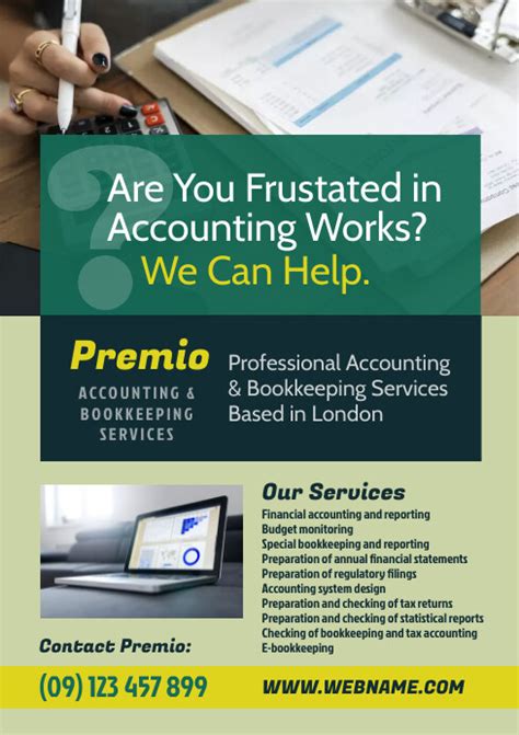 Accounting Services Flyer Template Postermywall