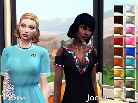 Jackie Hair Recolors By Delise At Sims Artists Sims 4 Updates
