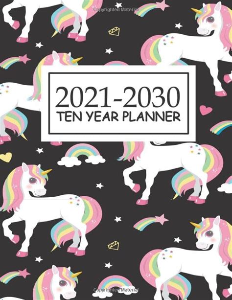 Ten Year Planner 2021 2030 10 Year Monthly Planner 120 Monthly