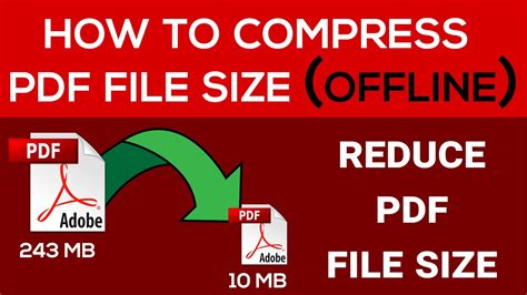 How To Compress PDF File Size Offline YouTube