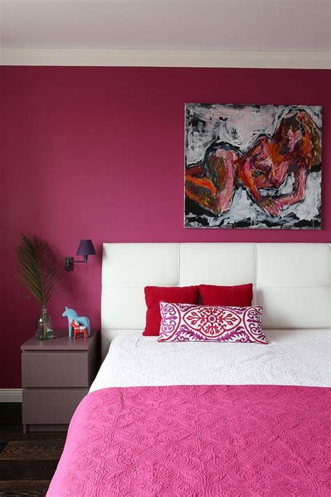 Pink color is timeless theme for girls bedrooms. Hot Pink in The Bedroom | Pink bedroom walls, Pink ...