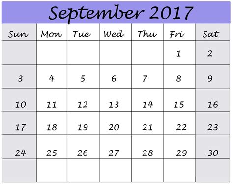 September 2017 Calendar Pdf Calendar Template Letter Format Printable