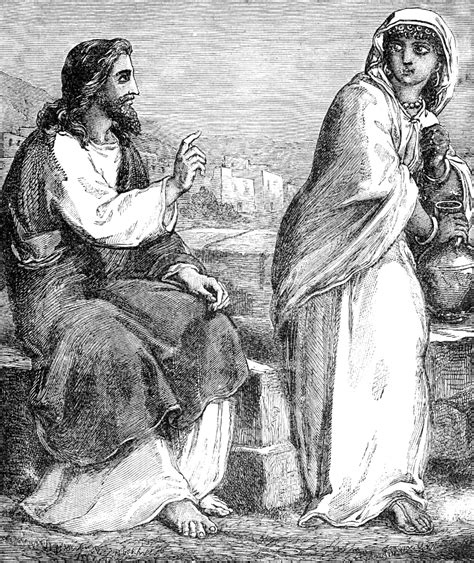 13 Jesus And The Samaritan Woman Free Stock Illustrations Creazilla