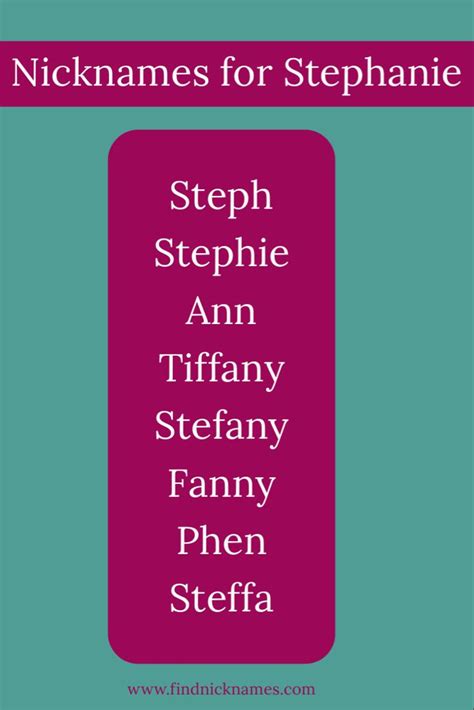 30 Popular Nicknames For Stephanie — Find Nicknames Stephanie Funny