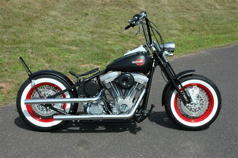 Biker Excalibur Ii Harley Powered Red Wheel Hot Rod Bobber By American