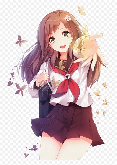 Cute Anime High School Girl Anime Girl School Uniform Pngcute Anime