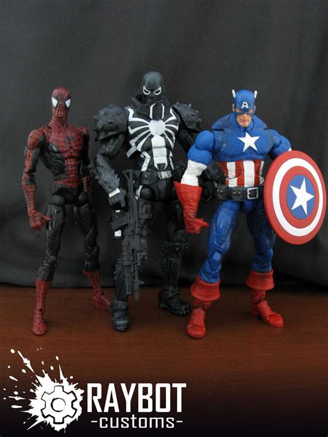 Marvel Legends Custom Agent Venom Figure By Raybot Customs Spider Man