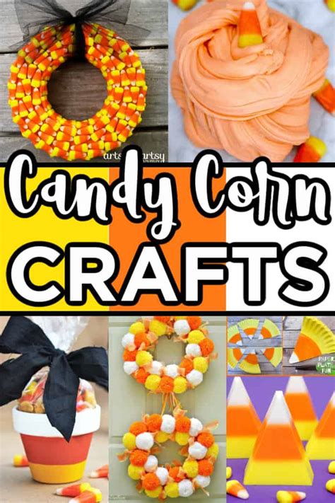 Cute Candy Corn Crafts For Fall Made With HAPPY