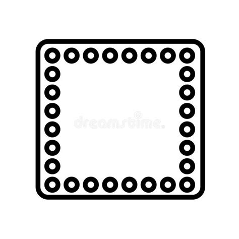 Square Icon Vector Sign And Symbol Isolated On White Background Stock