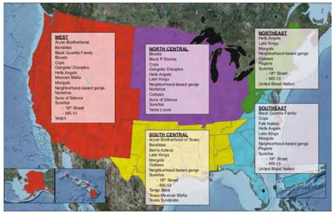 Outlaw Motorcycle Clubs Territory Map