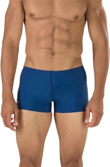 Speedo Mens Endurance Polyester Solid Square Leg Swimsuit Amazonca