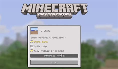 How Can I Find My Minecraft Seed On Xbox 360 Arqade