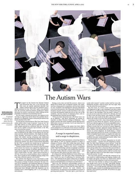 The New York Times The Autism Wars On Behance