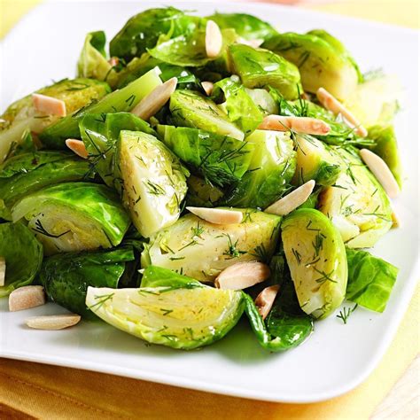These tasty and healthy vegan side dish recipes full of veggies are perfect for bbq, a potluck, a cookout, thanksgiving, or just for dinner. Brown Butter & Dill Brussels Sprouts Recipe - EatingWell