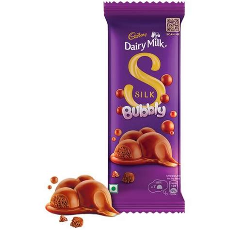 Buy Cadbury Dairy Milk Silk Bubbly Chocolate Bar 120 Gm Online At Best