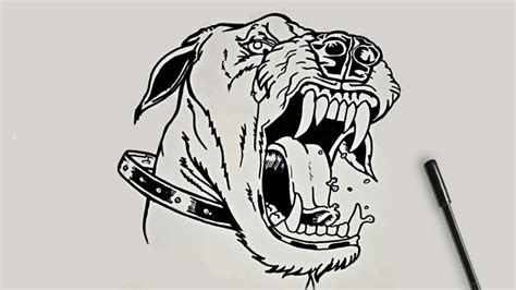 Angry Dog Drawing Artist Munda Youtube