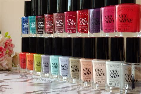 Review Avon Gel Shine Nail Enamels Whole Collection Adjusting Beauty