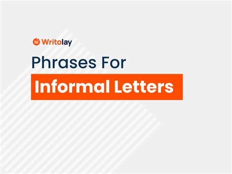 151 Useful Phrases For Informal Letters Or Every Wordsmith Images