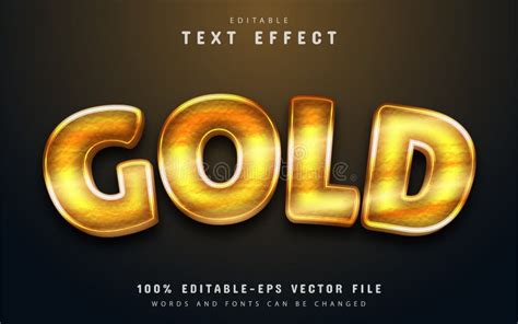 Gold Text Effect Editable Stock Illustrations 2871 Gold Text Effect