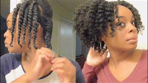 Moisture Refresh Two Strand Flat Twist On Type 4 Natural Hair Youtube