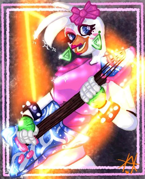 Glam Rock Chica Poster Etsy