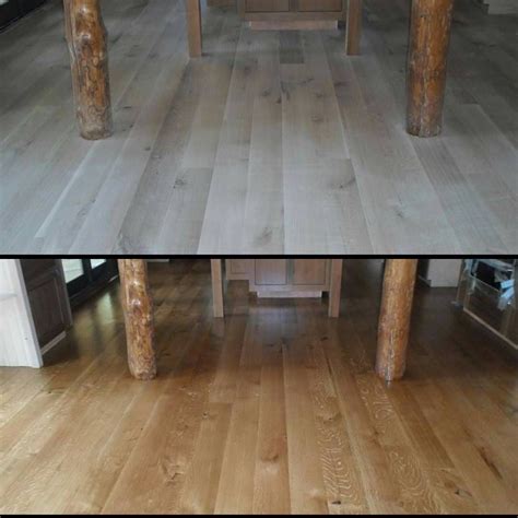 Red oak stain marker designed to complement and match existing wood stains and finishes. Before and after. White Oak with an Early American stain ...