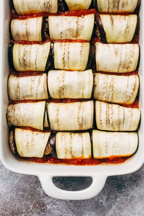 Low Carb Eggplant Lasagna Roll Ups Recipe Little Spice Jar