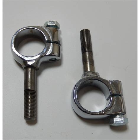 Triumph P Handlebar Clamps And Bolts Sold As A Pair Made In England