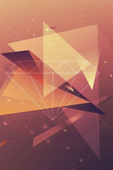 Download Wallpaper 800x1200 Triangles Lines Faded Background Iphone