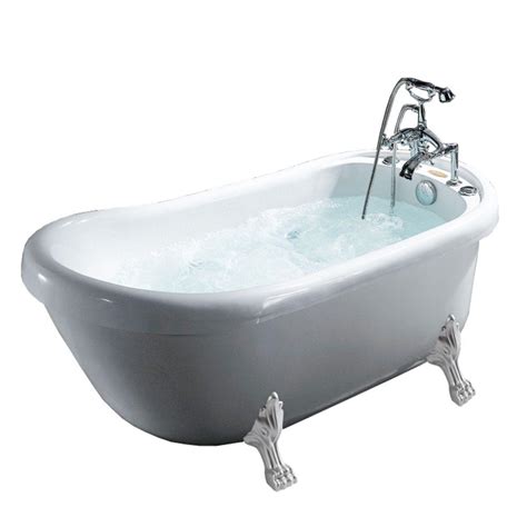 Ariel 5 12 Ft Whirlpool Tub In White Bt 062 The Home Depot