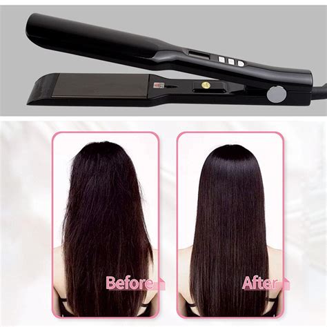 Hair Straightener Curler Nano Titanium Plate Straightening Iron Keratin