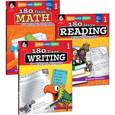 180 Days Of Practice 180 Days Of Reading Writing And Math For First