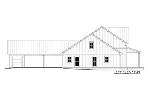 Sophisticated 4 Bedroom Modern Farmhouse Plan 51824hz Architectural