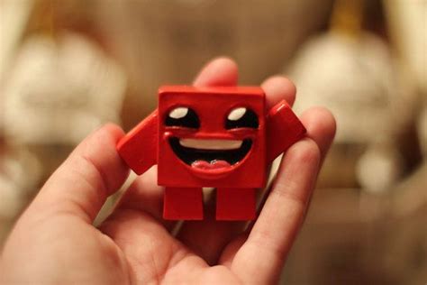 Super Meat Boy Figurine Prototypes Par Edmundm Sur Etsy 2500 So Cute