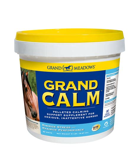 A horse needs energy, which is supplied by carbohydrates and fats, protein, and the appropriate amounts of minerals and vitamins in the diet. Horse Calming Supplement Pellets | Grand Meadows