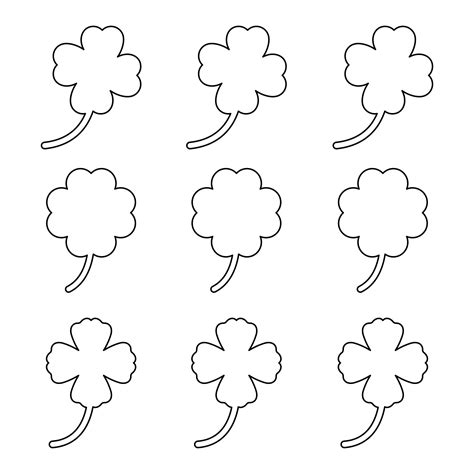 10 Best Printable Shamrock Template Cutouts Pdf For Free At Printablee