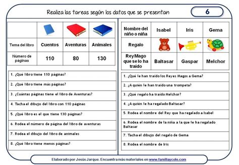 Fichas De Comprensión De Instrucciones Escritas Familia Y Cole