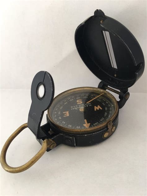 Ww Ii Field Compass Manufactured By W And Le Gurley Troy Ny Usa